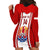 Personalised Tahitian Football Hoodie Dress Tahiti Coat Of Arm Polynesian Sporty Style LT14 - Polynesian Pride