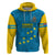 Tuvalu Islands Football Hoodie Polynesian Pattern Sporty Style LT14 Blue - Polynesian Pride