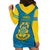 Tuvalu Islands Football Hoodie Dress Polynesian Pattern Sporty Style LT14 - Polynesian Pride