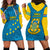 Tuvalu Islands Football Hoodie Dress Polynesian Pattern Sporty Style LT14 - Polynesian Pride