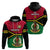 Vanuatu Football Hoodie Vanuatuan Coat of Arm Polynesian Flag Style LT14 - Polynesian Pride