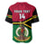 Personalised Vanuatu Football Baseball Jersey Vanuatuan Coat Of Arm Polynesian Flag Style LT14 - Polynesian Pride