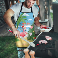Flamingo Hawaii Summer Christmas Personalized Apron Mele Kalikimaka Beachy Vibes LT14 - Polynesian Pride