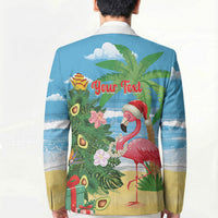Flamingo Hawaii Summer Christmas Personalized Blazer Mele Kalikimaka Beachy Vibes LT14 - Polynesian Pride
