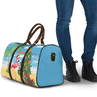 Flamingo Hawaii Summer Christmas Personalized Travel Bag Mele Kalikimaka Beachy Vibes LT14 - Polynesian Pride