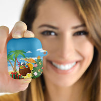Chilling Parrot Hawaii Summer Christmas Personalized AirPods Case It's 5 O'Clock Somewhere Beachy Vibes LT14 - Polynesian Pride