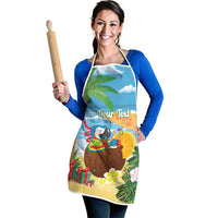 Chilling Parrot Hawaii Summer Christmas Personalized Apron It's 5 O'Clock Somewhere Beachy Vibes LT14 - Polynesian Pride