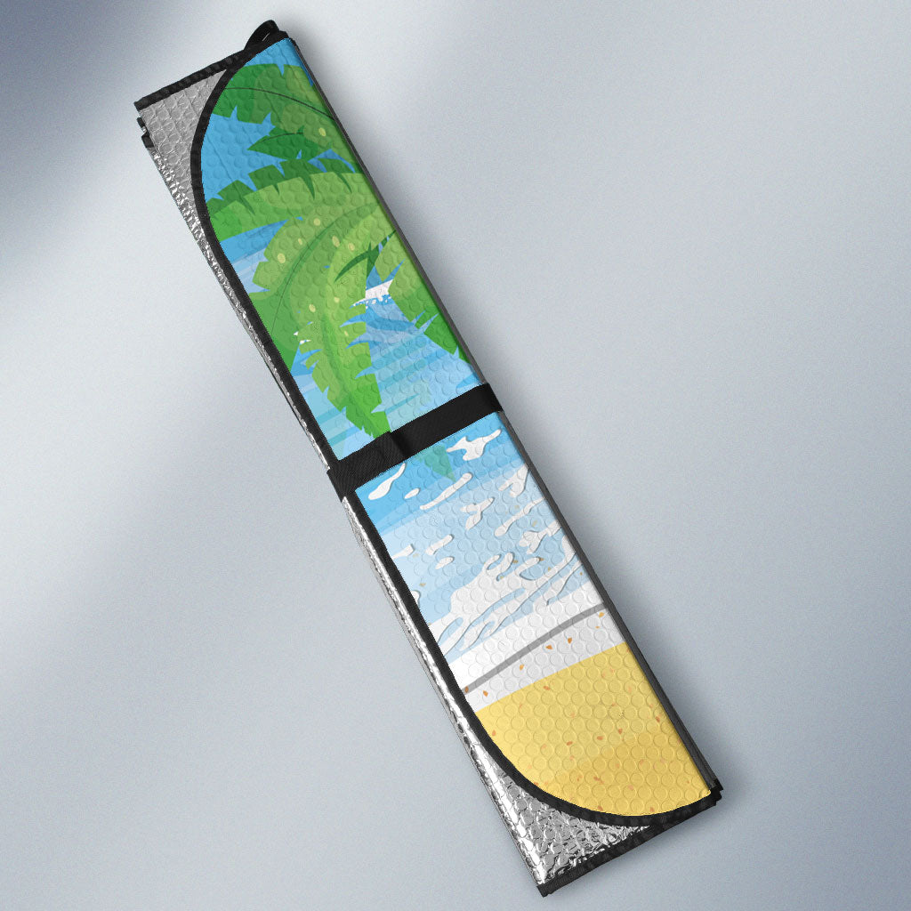 Chilling Parrot Hawaii Summer Christmas Personalized Auto Sun Shade It's 5 O'Clock Somewhere Beachy Vibes LT14 - Polynesian Pride