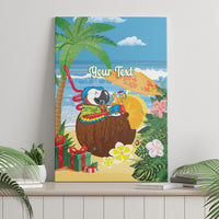 Chilling Parrot Hawaii Summer Christmas Personalized Canvas Wall Art It's 5 O'Clock Somewhere Beachy Vibes LT14 - Polynesian Pride