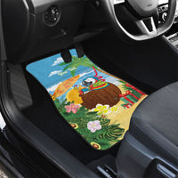 Chilling Parrot Hawaii Summer Christmas Personalized Car Mats It's 5 O'Clock Somewhere Beachy Vibes LT14 - Polynesian Pride