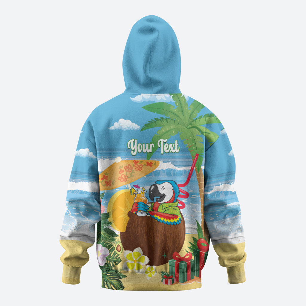 Chilling Parrot Hawaii Summer Christmas Personalized Hoodie It's 5 O'Clock Somewhere Beachy Vibes LT14 - Polynesian Pride