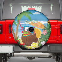 Chilling Parrot Hawaii Summer Christmas Personalized Spare Tire Cover It's 5 O'Clock Somewhere Beachy Vibes LT14 - Polynesian Pride