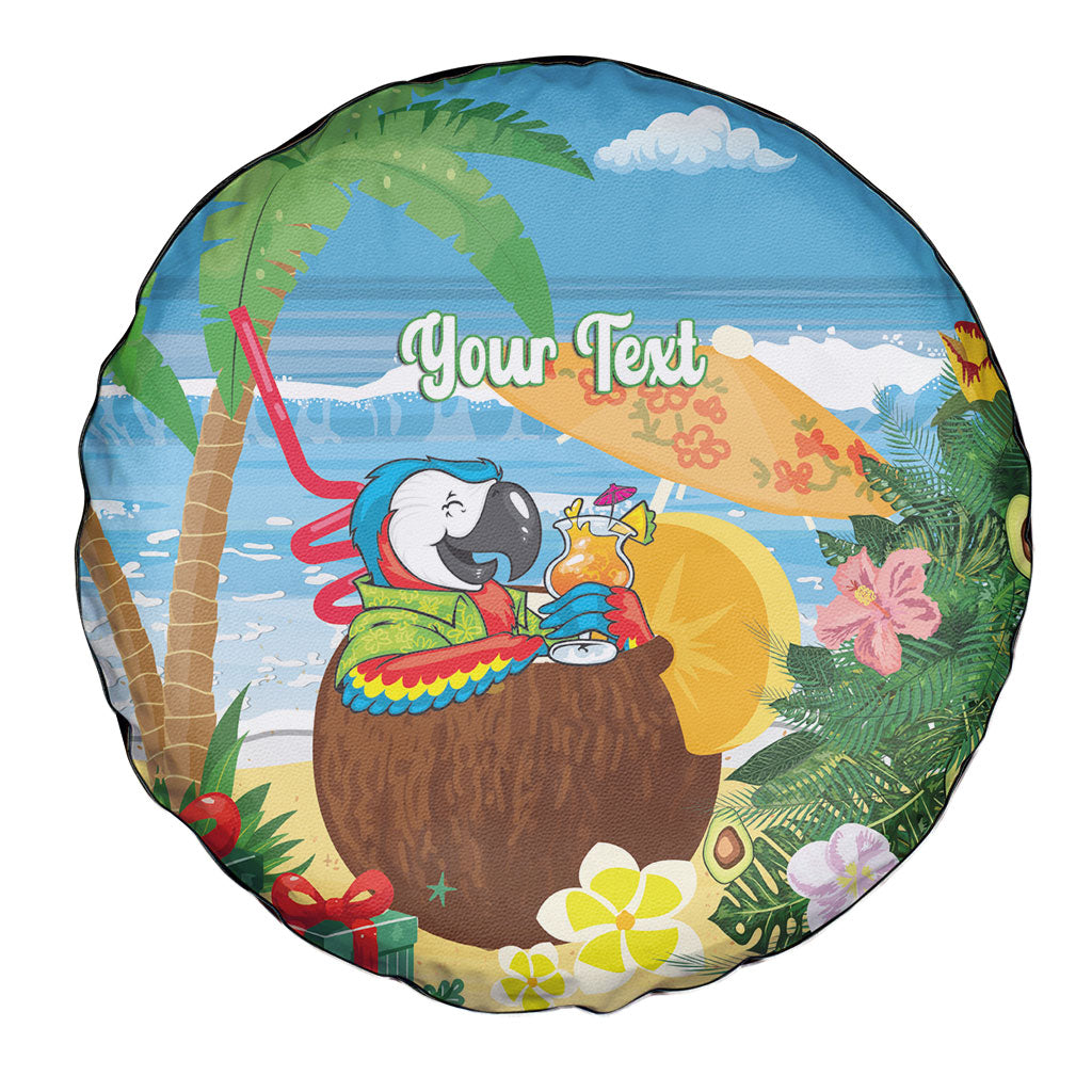 Chilling Parrot Hawaii Summer Christmas Personalized Spare Tire Cover It's 5 O'Clock Somewhere Beachy Vibes LT14 - Polynesian Pride
