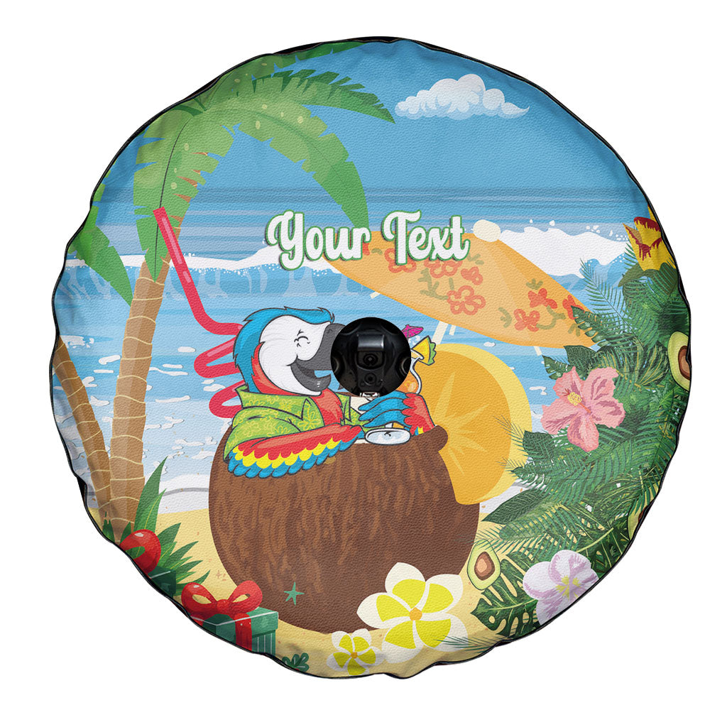 Chilling Parrot Hawaii Summer Christmas Personalized Spare Tire Cover It's 5 O'Clock Somewhere Beachy Vibes LT14 - Polynesian Pride