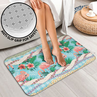 Flamingo Hawaii Summer Bathroom Set Hawaiian Lei Pakala Motifs Tropical Style LT14 - Polynesian Pride