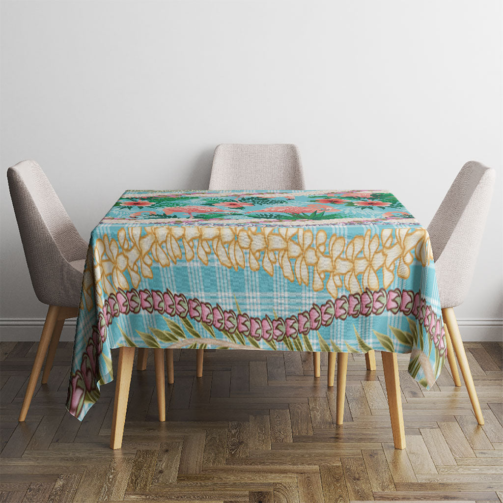 Flamingo Hawaii Summer Tablecloth Hawaiian Lei Pakala Motifs Tropical Style LT14 - Polynesian Pride