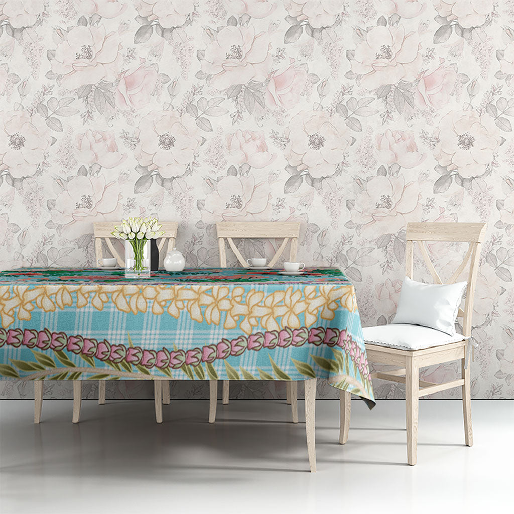 Flamingo Hawaii Summer Tablecloth Hawaiian Lei Pakala Motifs Tropical Style LT14 - Polynesian Pride