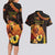 Papua New Guinea Independence Day Couples Matching Long Sleeve Bodycon Dress and Hawaiian Shirt 49th Anniversary Papua Niu Gini Bird Of Paradise