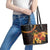 Papua New Guinea Independence Day Leather Tote Bag 49th Anniversary Papua Niu Gini Bird Of Paradise