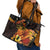 Papua New Guinea Independence Day Leather Tote Bag 49th Anniversary Papua Niu Gini Bird Of Paradise