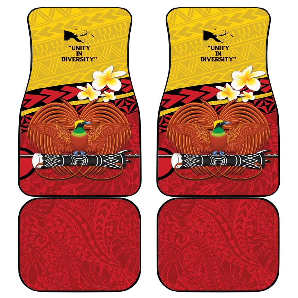 Papua New Guinea Independence Day Car Mats Since 1975 Unity In Diversity LT14 - Polynesian Pride