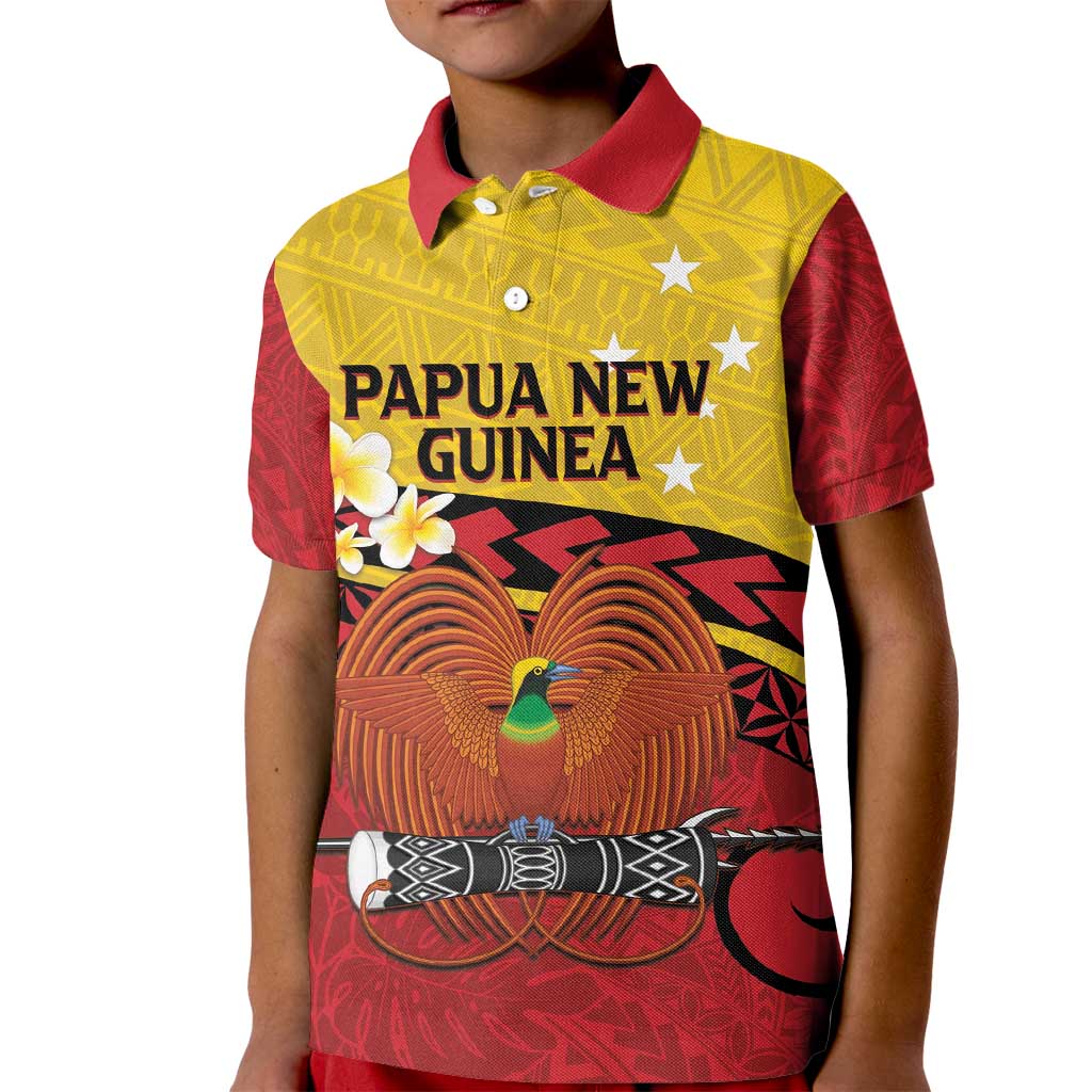 Papua New Guinea Independence Day Kid Polo Shirt Since 1975 Unity In Diversity LT14 Kid Red - Polynesian Pride