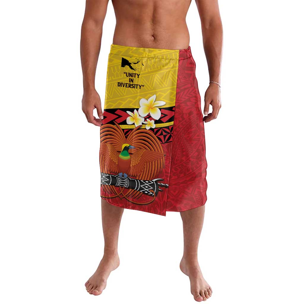 Papua New Guinea Independence Day Lavalava Since 1975 Unity In Diversity LT14 Red - Polynesian Pride