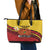 Papua New Guinea Independence Day Leather Tote Bag Since 1975 Unity In Diversity