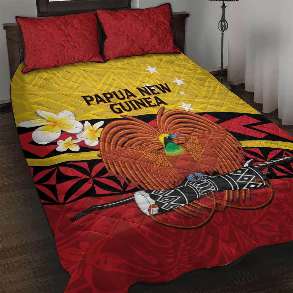 Papua New Guinea Independence Day Quilt Bed Set Since 1975 Unity In Diversity LT14 Red - Polynesian Pride