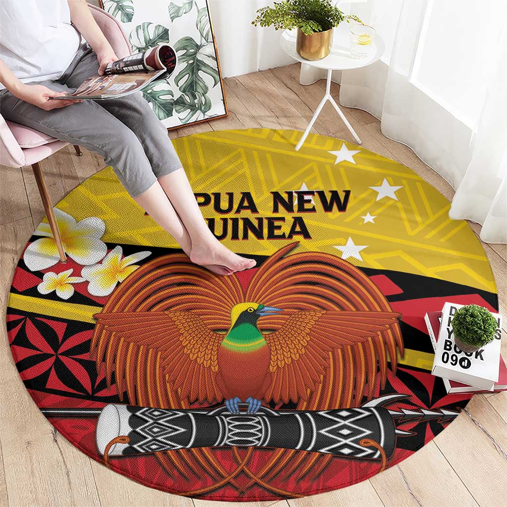Papua New Guinea Independence Day Round Carpet Since 1975 Unity In Diversity LT14 - Polynesian Pride