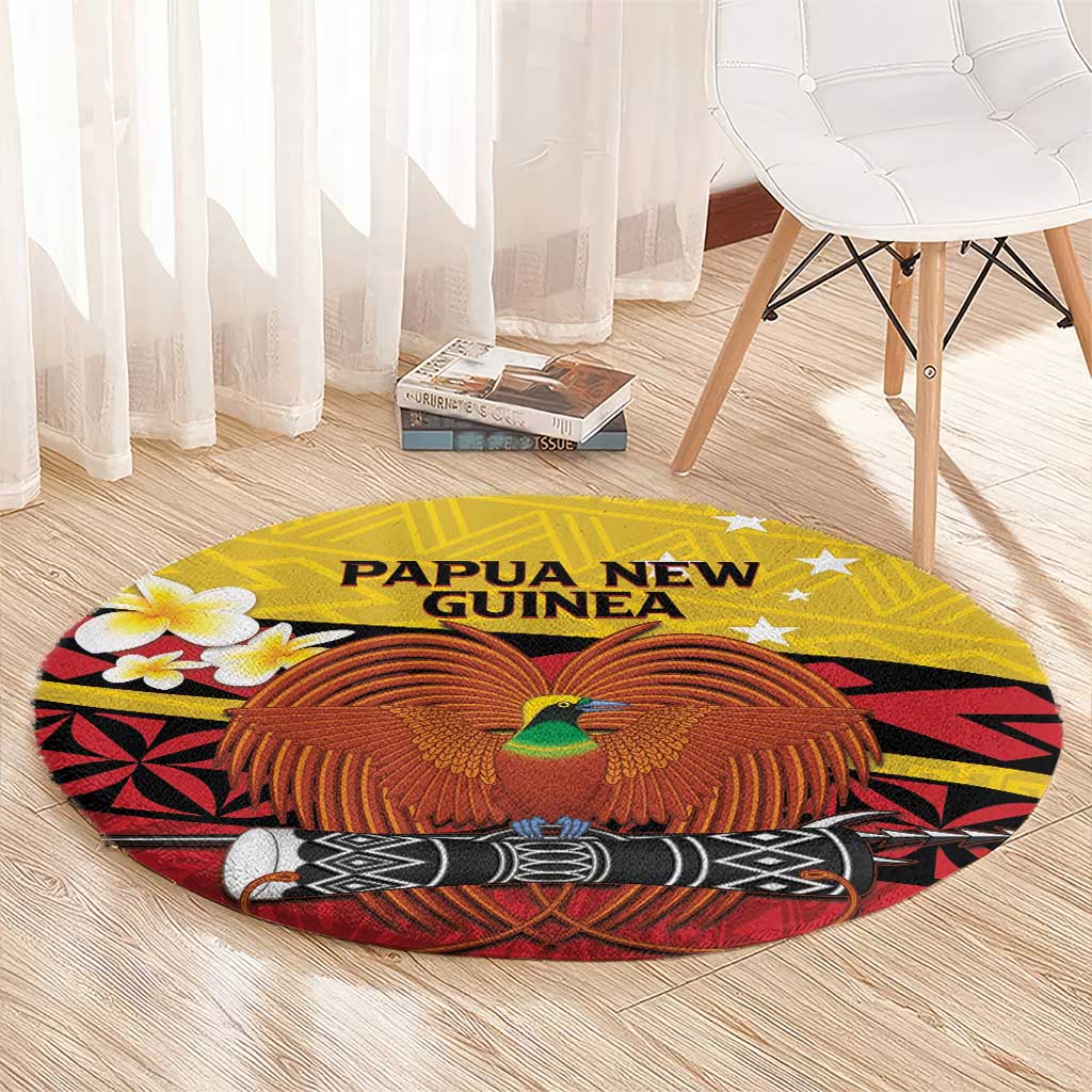 Papua New Guinea Independence Day Round Carpet Since 1975 Unity In Diversity LT14 - Polynesian Pride