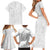 Samoa White Sunday Family Matching Short Sleeve Bodycon Dress and Hawaiian Shirt Lotu Tamaiti Siapo With Teuila