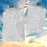 Samoa White Sunday Garden Flag Lotu Tamaiti Siapo With Teuila LT14 - Polynesian Pride