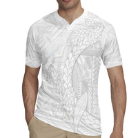 Samoa White Sunday Rugby Jersey Lotu Tamaiti Siapo With Teuila LT14 - Polynesian Pride