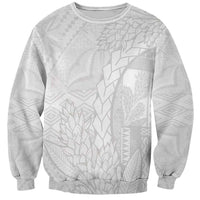 Samoa White Sunday Sweatshirt Lotu Tamaiti Siapo With Teuila LT14 Unisex White - Polynesian Pride