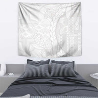 Samoa White Sunday Tapestry Lotu Tamaiti Siapo With Teuila LT14 - Polynesian Pride
