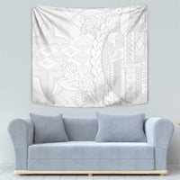 Samoa White Sunday Tapestry Lotu Tamaiti Siapo With Teuila LT14 - Polynesian Pride
