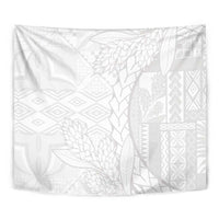 Samoa White Sunday Tapestry Lotu Tamaiti Siapo With Teuila LT14 - Polynesian Pride