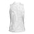 Samoa White Sunday Women Sleeveless Polo Shirt Lotu Tamaiti Siapo With Teuila