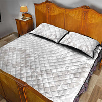 Tonga White Sunday Quilt Bed Set Manuia le Aso Sa o Tamaiti Heilala With Ngatu Pattern LT14 - Polynesian Pride