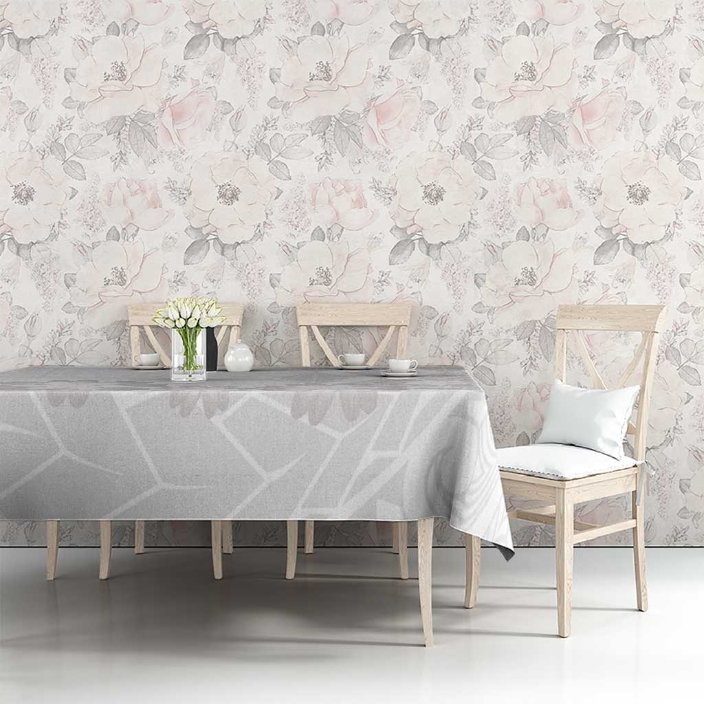 Tonga White Sunday Tablecloth Manuia le Aso Sa o Tamaiti Heilala With Ngatu Pattern LT14 - Polynesian Pride