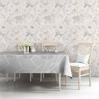 Tonga White Sunday Tablecloth Manuia le Aso Sa o Tamaiti Heilala With Ngatu Pattern LT14 - Polynesian Pride