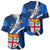 Fiji Rugby Baseball Jersey World Cup 2023 Go Champions Fijian Tapa Blue Version LT14 - Polynesian Pride