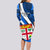 Fiji Rugby Long Sleeve Bodycon Dress World Cup 2023 Go Champions Fijian Tapa Blue Version LT14 - Polynesian Pride