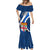 Fiji Rugby Mermaid Dress World Cup 2023 Go Champions Fijian Tapa Blue Version LT14 - Polynesian Pride