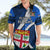 Custom Fiji Rugby Hawaiian Shirt World Cup 2023 Go Champions Fijian Tapa Blue Version LT14 - Polynesian Pride