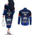 Custom Samoa Rugby Couples Matching Off The Shoulder Long Sleeve Dress and Long Sleeve Button Shirts World Cup 2023 Go Champions Manu Samoa LT14 - Polynesian Pride