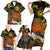 Papua New Guinea 49th Independence Anniversary Family Matching Short Sleeve Bodycon Dress and Hawaiian Shirt Independen Stet bilong Papua Niu Gini