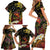 Papua New Guinea 49th Independence Anniversary Family Matching Short Sleeve Bodycon Dress and Hawaiian Shirt Independen Stet bilong Papua Niu Gini