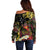 Papua New Guinea 49th Independence Anniversary Off Shoulder Sweater Independen Stet bilong Papua Niu Gini